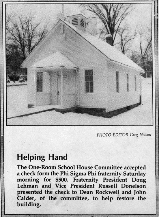 Photo of Eastern Michigan University's One Room School House, After renovation.